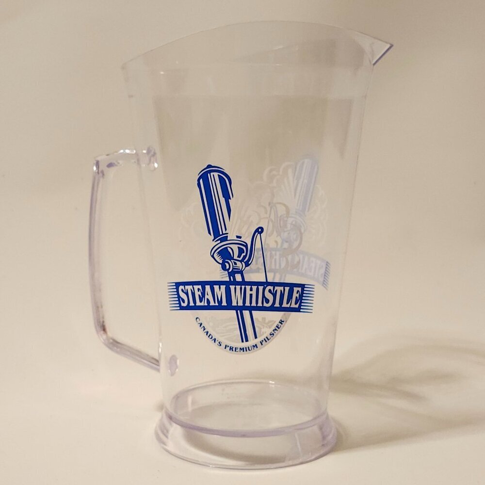 STEAM WHISTLE BEER PITCHER ACRYLIC Canada's Premium Pilsner